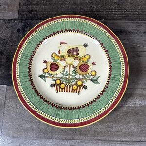 Sakura Debbie Mumm 12‎ DAYS OF CHRISTMAS Salad Plate Three French Hens ONLY